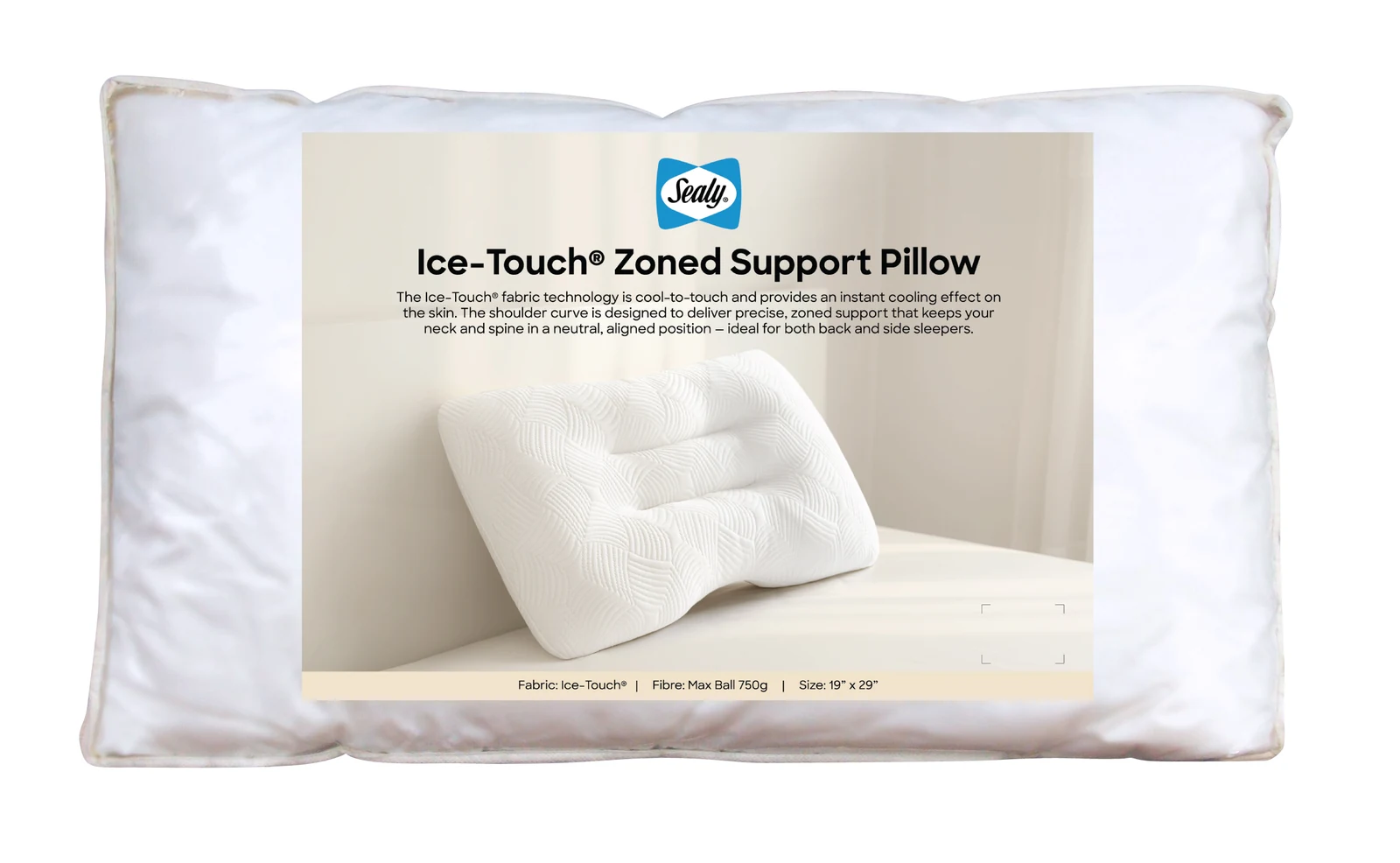 Ice Touch Zoned Support Pillow